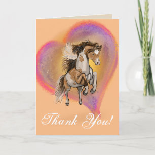Paint Horse Love Thank You Card