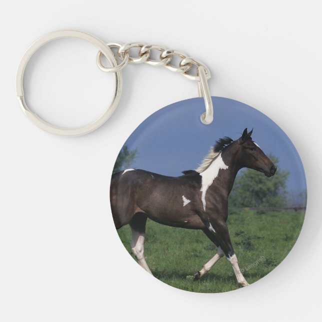Paint Horse Running 2 Key Ring (Front)