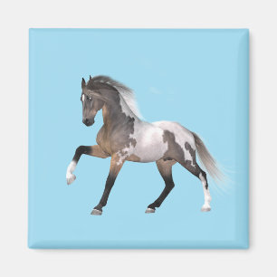Paint Horse Running Magnet