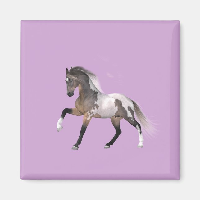 Paint Horse Running Magnet (Front)