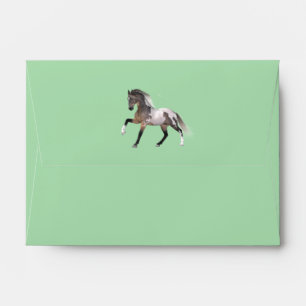 Paint Horse Running Pastel Envelope