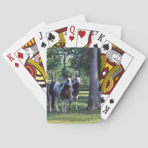 Paint Horses in the Trees Playing Cards
