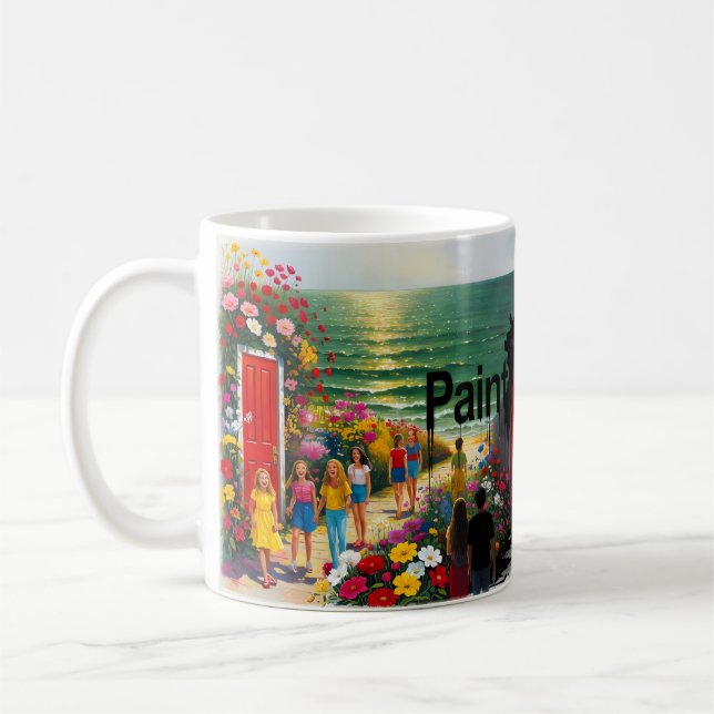 Paint It Black — Joy Fading Into Shadow Mug (Left)