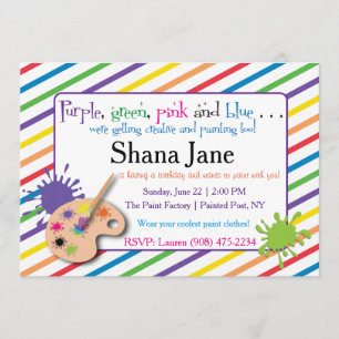 Paint Lover's Invitation