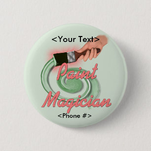 Paint Magician - Customise 6 Cm Round Badge