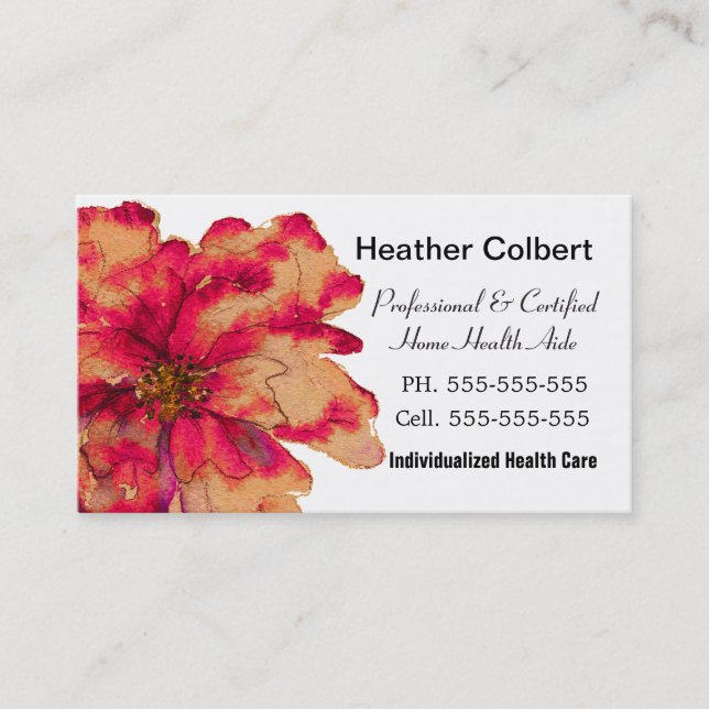 Paint Me Autumn Caregiver Professional Business Card (Front)