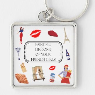 Paint Me Like One of Your French Girls - Aesthetic Key Ring