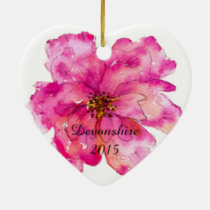 Paint Me Pretty Pink Christmas Ceramic Tree Decoration
