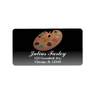 Paint Palette Address Label   Customise