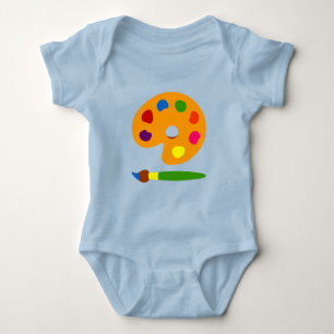 Paint Palette Art Baby Bodysuit