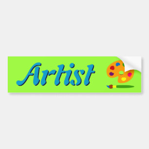 Paint Palette Art Bumper Sticker