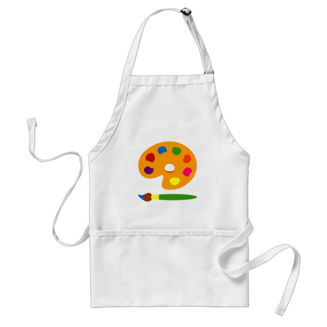 Paint Palette Art Standard Apron (Front)