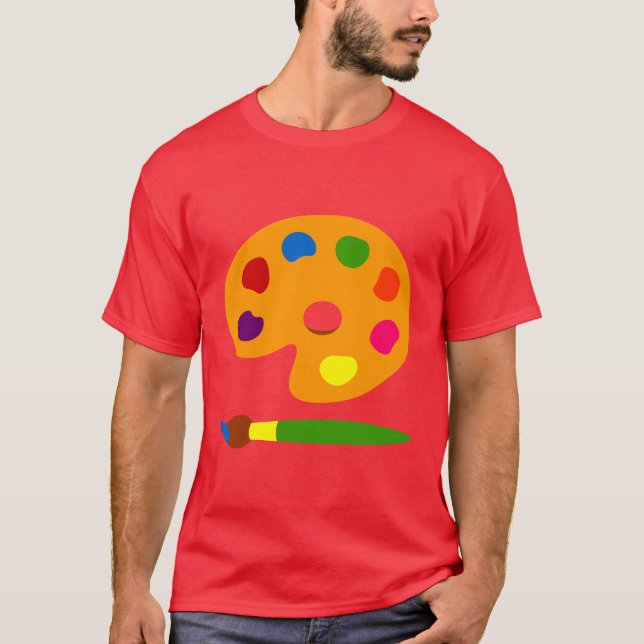 Paint Palette Art T-Shirt (Front)