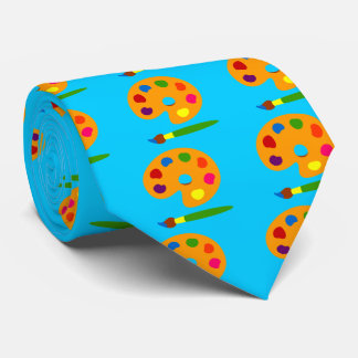 Paint Palette Art Tie