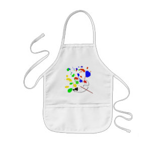 Paint palette kids apron