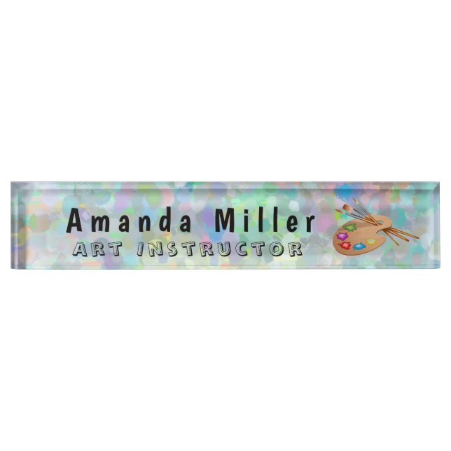 Paint Palette Nameplate (Front)