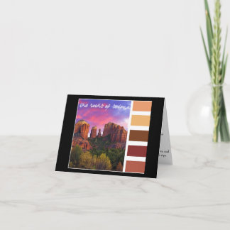 Paint Palette : the rocks of Sedona Card