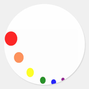 paint pallet classic round sticker