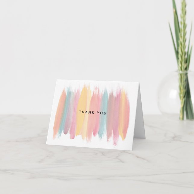 Paint Party Bridal Shower Thank You (Front)