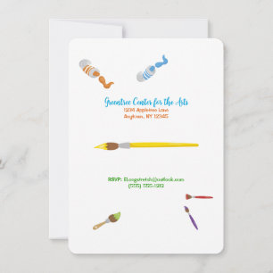 Paint Party for the Ladies Customisable Invitation
