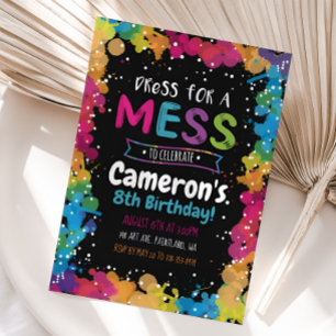 Paint Party Invitation, Art Birthday Party Invite