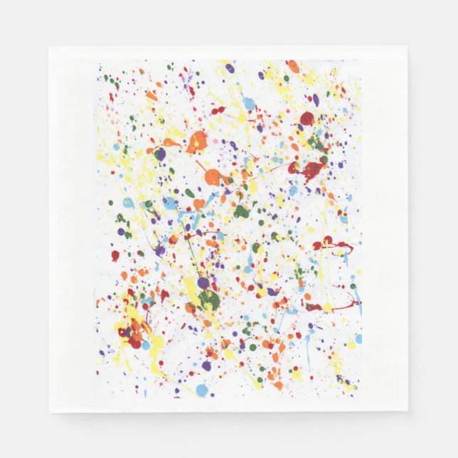 "Paint Party" Paper Napkins (Front)
