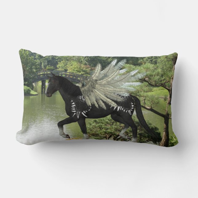 Paint Pegasus Lumbar Cushion (Front)