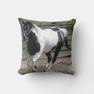 Paint Pinto Horse Cushion