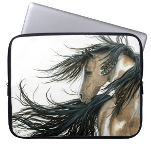 Paint Pinto Majestic Horse by Bihrle Laptop Sleeve