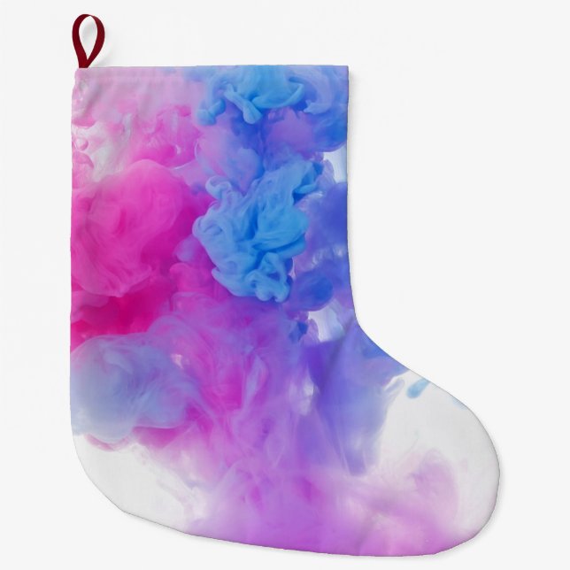 Paint Plumes Large Christmas Stocking (Front)