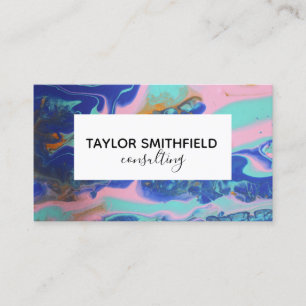 paint pour business card