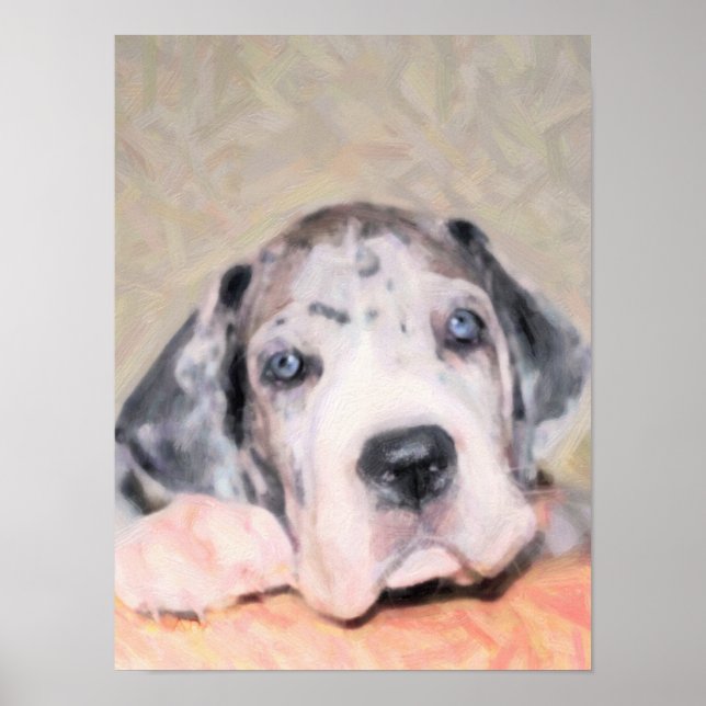 Paint: Puppy Dane Poster (Front)