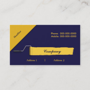 Paint Roller Business Card