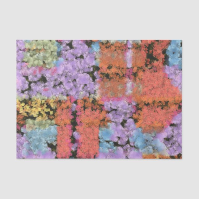 Paint shapes texture tissue paper (Front)