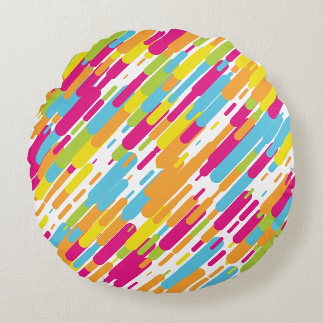 Paint Slash Round Cushion (Front)