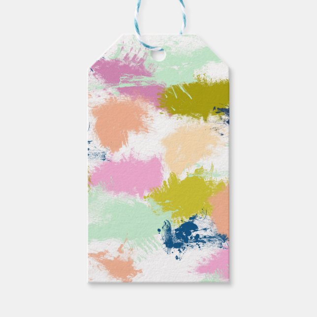 Paint smears gift tags (Front)