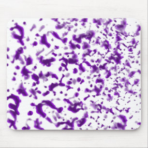 Paint Spatter Purple Mouse Mat