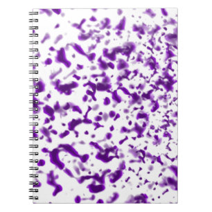 Paint Spatter Purple Notebook
