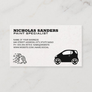 Paint Specialist Smart Car Logo Business Card