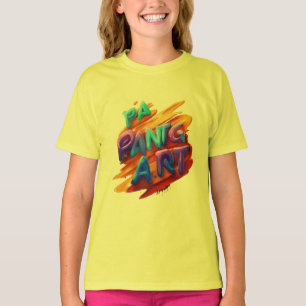 Paint Splash Art T-Shirt for Girls – Colourful