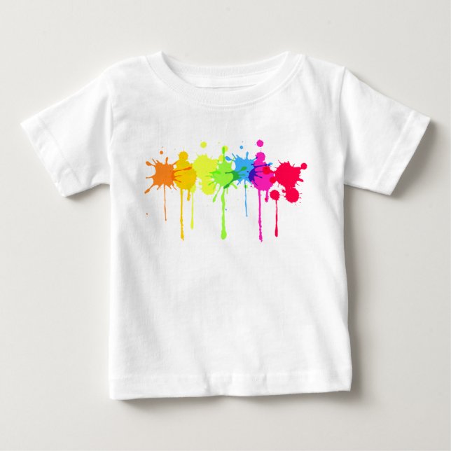 Paint Splash Baby T-Shirt (Front)