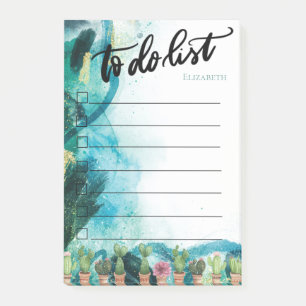 Paint Splash,Cactus To Do List Post-it Notes