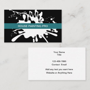 Paint Splash House Painter Business Card
