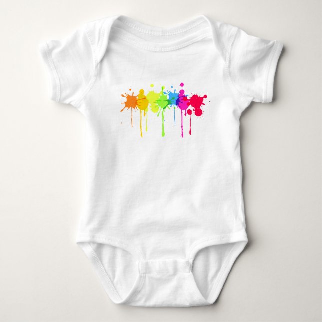 Paint Splash Jersey Bodysuit (Front)