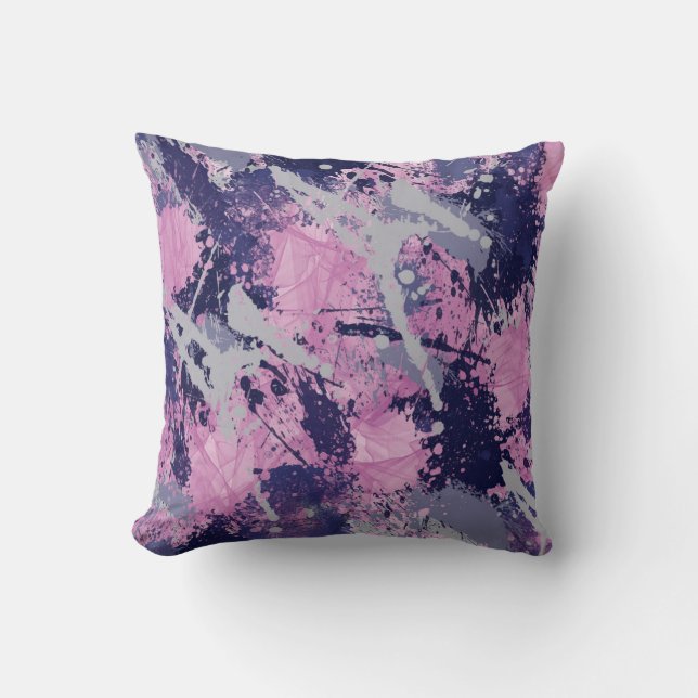 Paint Splash Organza Cushion (Front)