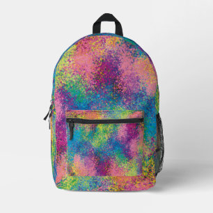 Paint splash. printed backpack