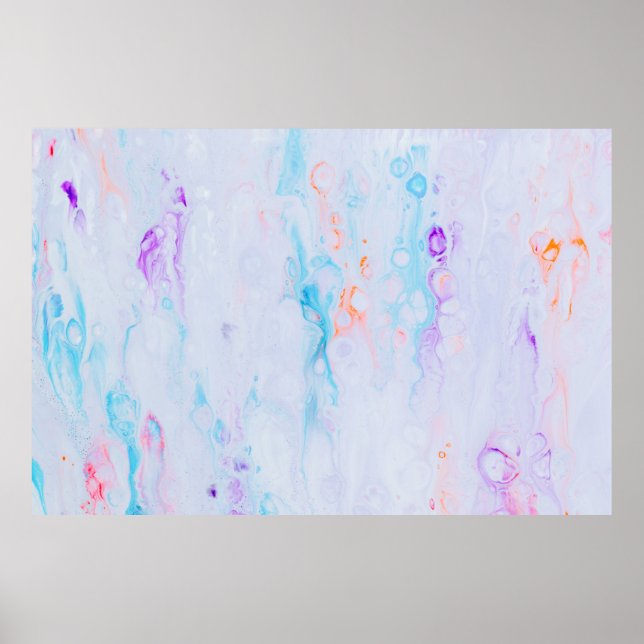 Paint splashes artwork poster (Front)