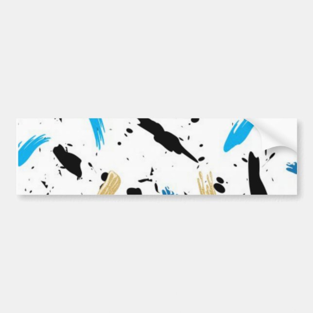 Paint Splats Bumper Sticker (Front)