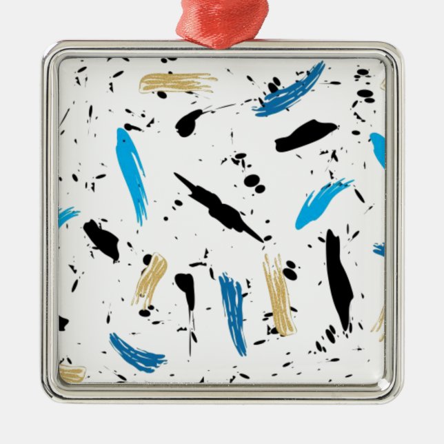 Paint Splats Metal Tree Decoration (Front)