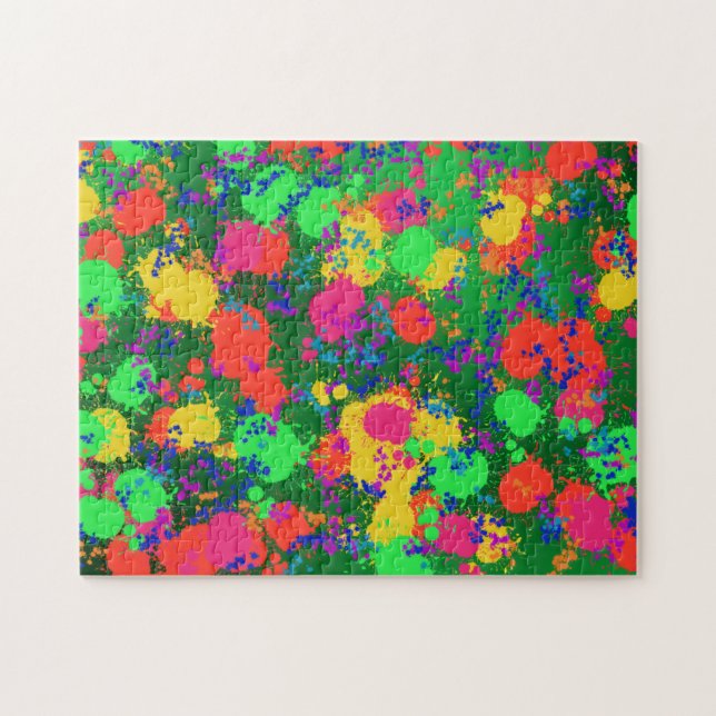 Paint Splatter Abstract Jigsaw puzzle (Horizontal)